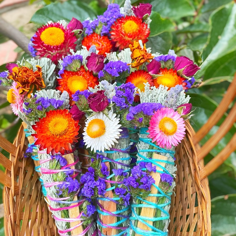 Floral sage sticks.